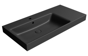 valamu NUBES 100x50cm,  R,  must matt