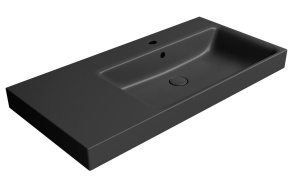 valamu NUBES 100x50cm,  L,  must matt