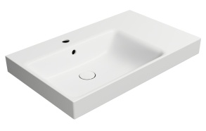 valamu NUBES 80x50cm,  R,  valge matt