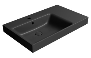 valamu NUBES 80x50cm,  R,  must matt