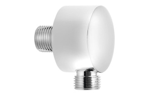 Shower Wall Mounted Elbow Outlet/Connector dia 50mm, chrome