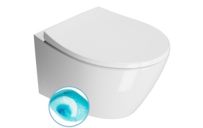 seina wc Modo Swirlflush, 37x52 cm, valge ExtraGlaze