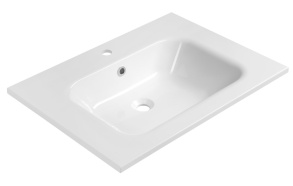 kivimassist valamu ARECA 71x51, 5cm,  valge