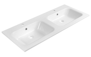 kivimassist valamu,  ARECA 121x51, 5cm,  valge