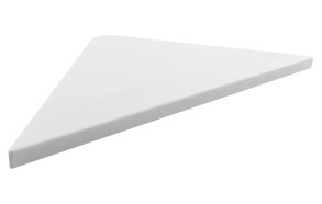 ABELINE Rockstone Corner Shelf 200x200mm, white matt