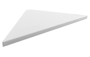 ABELINE Rockstone Corner Shelf 200x200mm, white matt