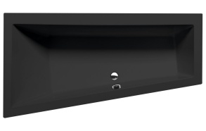 ANDRA L Asymmetric Bath 170x90x45cm, black matt