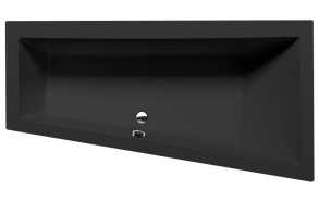 ANDRA R Asymmetric Bath 170x90x45cm, black matt