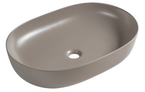ARDEA countertop ceramic washbasin, 60,5x41,5cm, agila