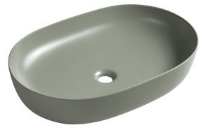 ARDEA countertop ceramic washbasin, 60,5x41,5cm, verde