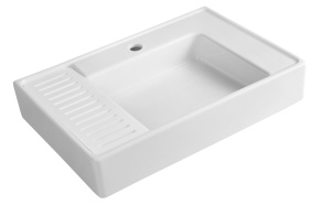 ARYA ceramic washbasin, 45x65cm, white