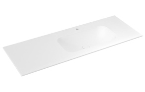 valamu ARUBA R, 160x51.5 cm, valge matt