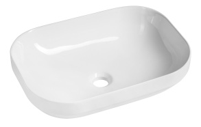 EVORA ceramic counter top washbasin 50,5x37cm, white