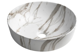 valamu töötasapinnale RONDEA dia. 41cm,  bianco carrara