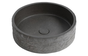betoonist valamu ISPIR  põhjakapiga  40cm,  must granite