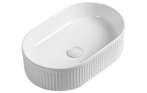 PICOBELLO counter top ceramic washbasin 49x31 cm, white