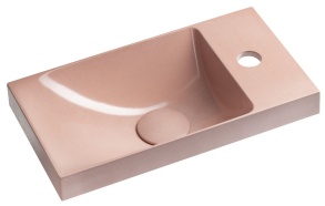 betoonist valamu AGOS 40x22cm,  L/R,  pink poolläikiv