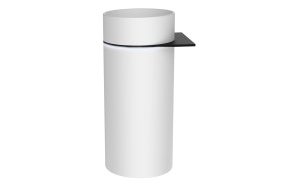 OASIS freestanding ceramic washbasin 40x89x48cm, wall shelf, white matt