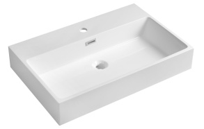 kivivmassist valamu AQUATIC 70x46 cm, valge