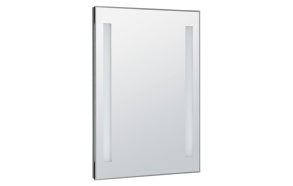 LED backlit mirror 60x80cm, button switch