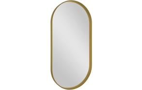 AVONA oval mirror in frame 50x100cm, gold matt