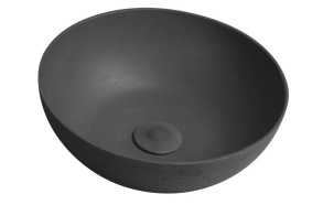 FORMIGO concrete washbasin, diameter 39 cm, anthracite