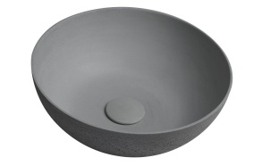 FORMIGO concrete washbasin, diameter 39 cm, grey