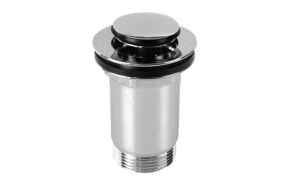 Click-Clack Washbasin Waste 5/4“, (H) 4-52mm, small plug/chrome