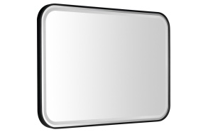 LED peegel Cetis 100x70 cm, matt must