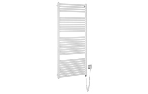 TONDI-E Electric Towel Radiator, straight, 600x1330 mm, 600W, white