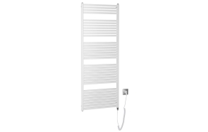TONDI-E Electric Towel Radiator, straight, 600x1690 mm, 800W, white