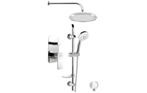 DAPHNE Concealed Shower Set with a single lever Mixer Tap, 2 Outlets, chrome