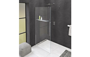 Dušinurga külgsein MODULAR SHOWER, aukudega käterätihoidjale, 900 mm