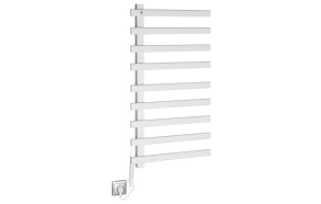 ELCOR electric towel radiator 480x920x50 mm, 128 W, white matt