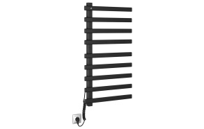 ELCOR electric towel radiator 480x920x50 mm, 128 W, black matt