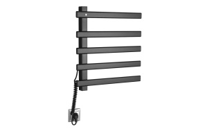 ELCOR  electric towel radiator 480x520x50 mm, 85 W, black matt