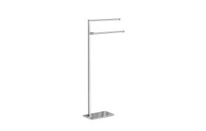 Freestanding Towel Holder, square/chrome