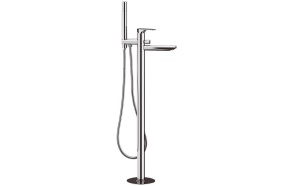 CORNELI Freestanding Bath Mixer Tap (floor connection), chrome