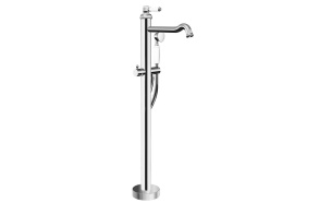 VIENNA Freestanding Bath Mixer Tap (floor connection), chrome