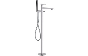 AXAMITE Freestanding Bath Mixer Tap (floor connection), chrome