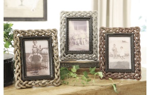 4x6" Resin Photo Frame,7"L x 9"H, 3 Styles