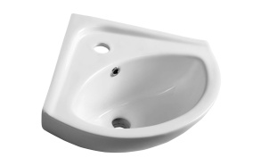 LUIGI ceramic washbasin corner 34x34cm