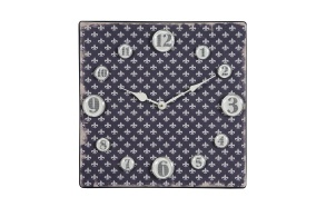 13-3/8"Square Metal Clock w/Magnet Numbers ©