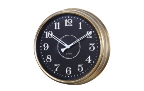 15-1/2" Round Metal Clock
