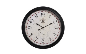 31-1/2" Round MDF & Metal Wall Clock