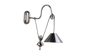 15"H Metal Pulley StyleWall Lamp,(60W MAX)