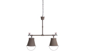 27"L x 27-1/2"H Iron Chandelier Faucet/Bucket, Rust Finish