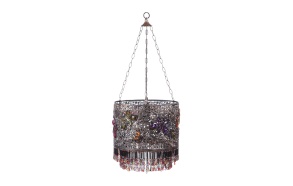 13-3/4" Round x 11"H Metal &Acrylic Hanging Lamp (40W MAX) 