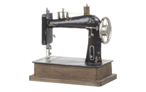 12"L x 11-3/4"H Decorative Metal Sewing Machine 