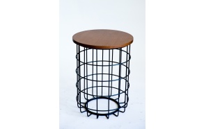 coffee table Mesh, wood+metal